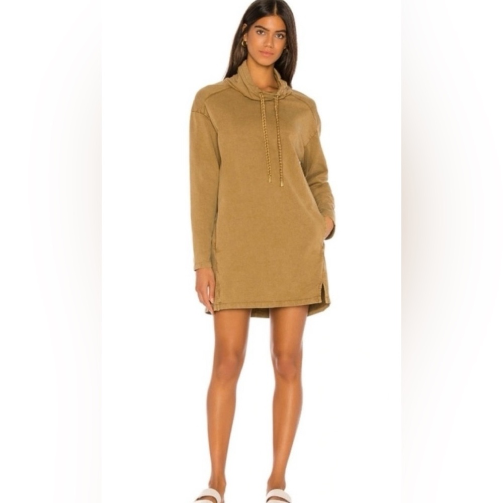 New! L*Space Daphne Pullover Loungewear Mini Dress Color Moss  Size S